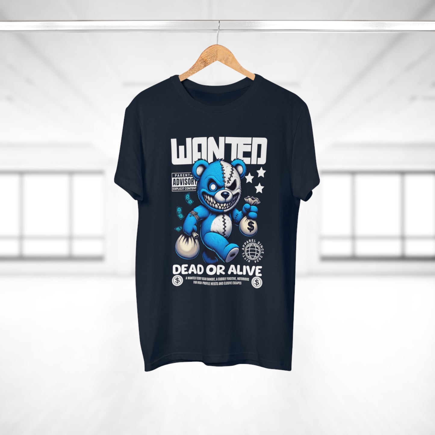 Wanted “Dead or Alive” Bear Graphic T-Shirt