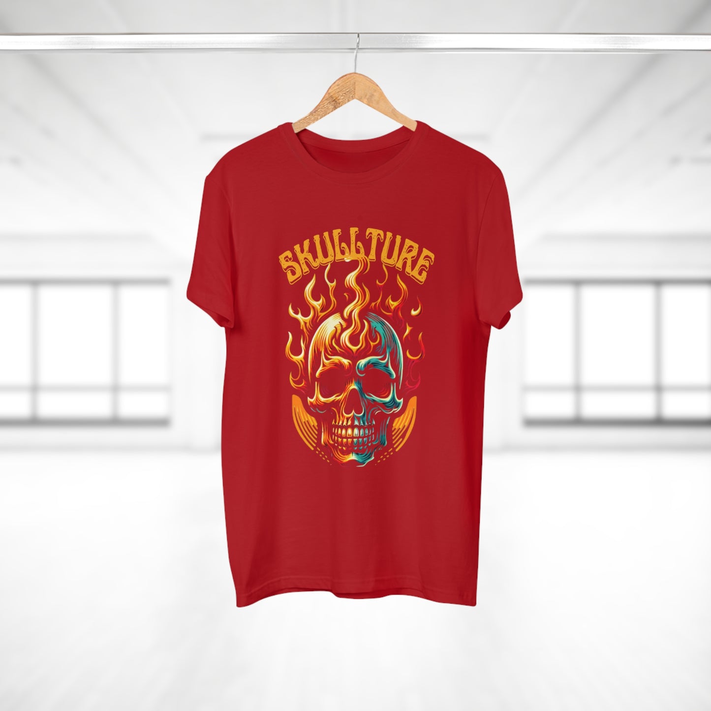 Flaming Skull 'Skullture' Graphic T-Shirt