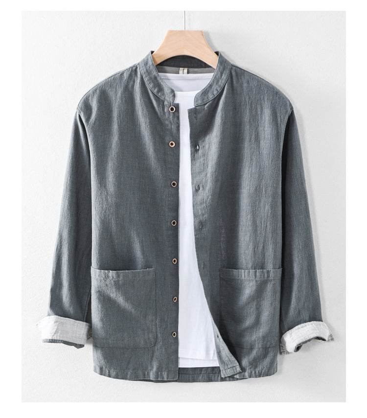 Linen Cardigan Shirt