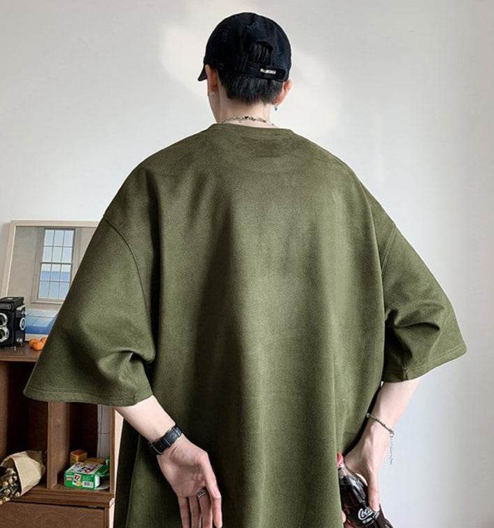 Men's velvet t-shirt, casual and comfortable