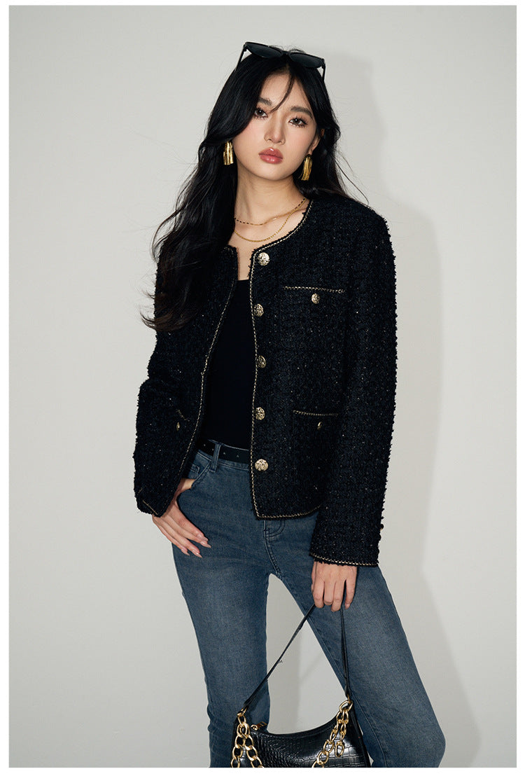 Short Tweed Wool Jacket