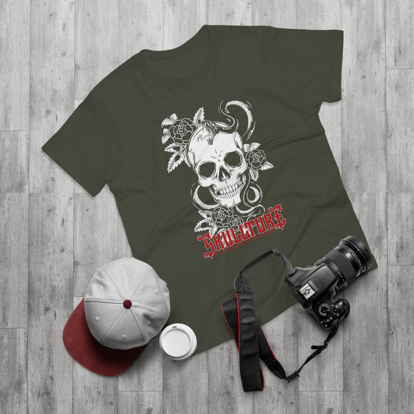 Skullture Floral Skull T-Shirt
