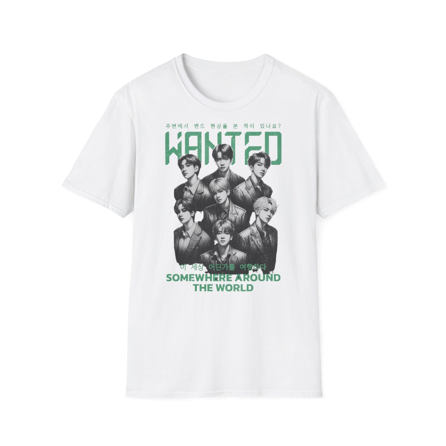 Wanted K-Pop Group Photo Tee — "Somewhere Around the World"