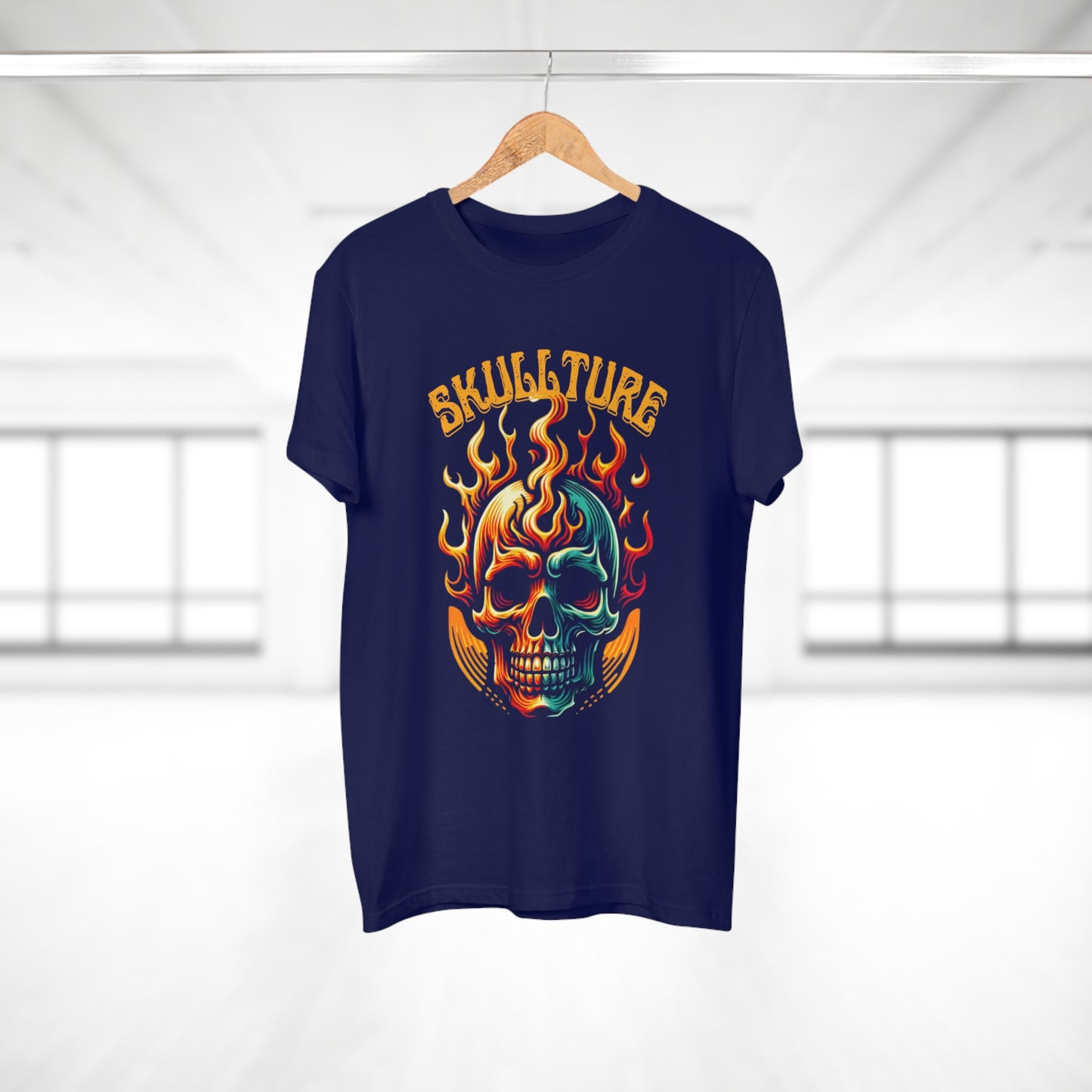 Flaming Skull 'Skullture' Graphic T-Shirt
