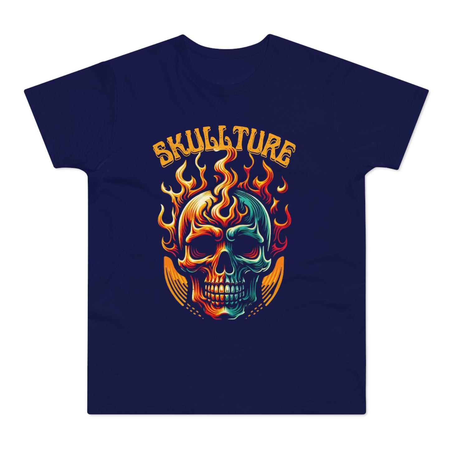Flaming Skull 'Skullture' Graphic T-Shirt
