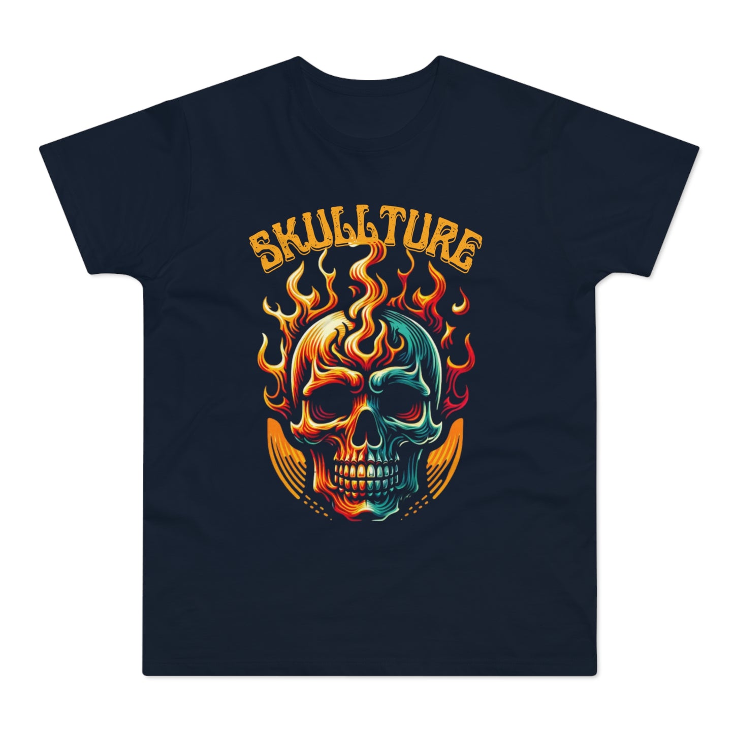 Flaming Skull 'Skullture' Graphic T-Shirt