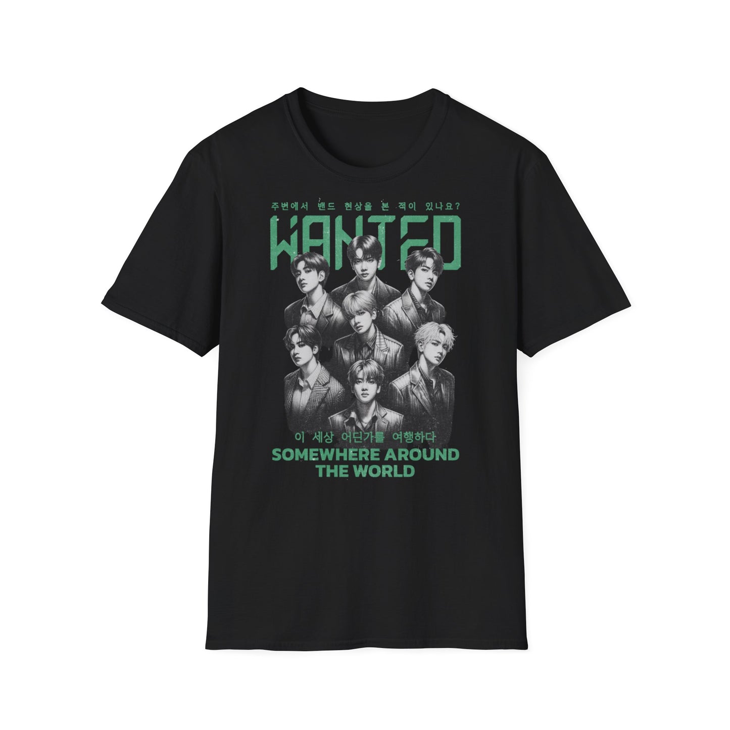 Wanted K-Pop Group Photo Tee — "Somewhere Around the World"