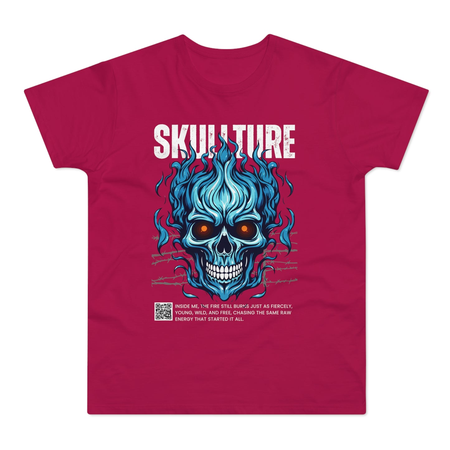 Skullture Blue Flame Skull T-Shirt