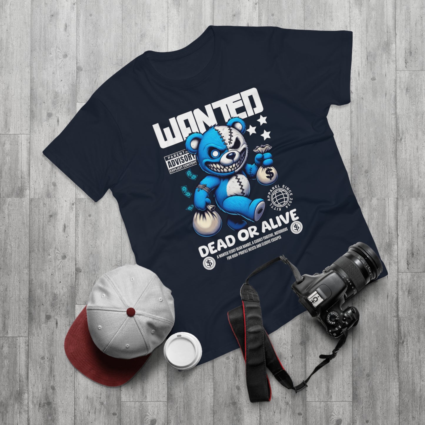 Wanted “Dead or Alive” Bear Graphic T-Shirt
