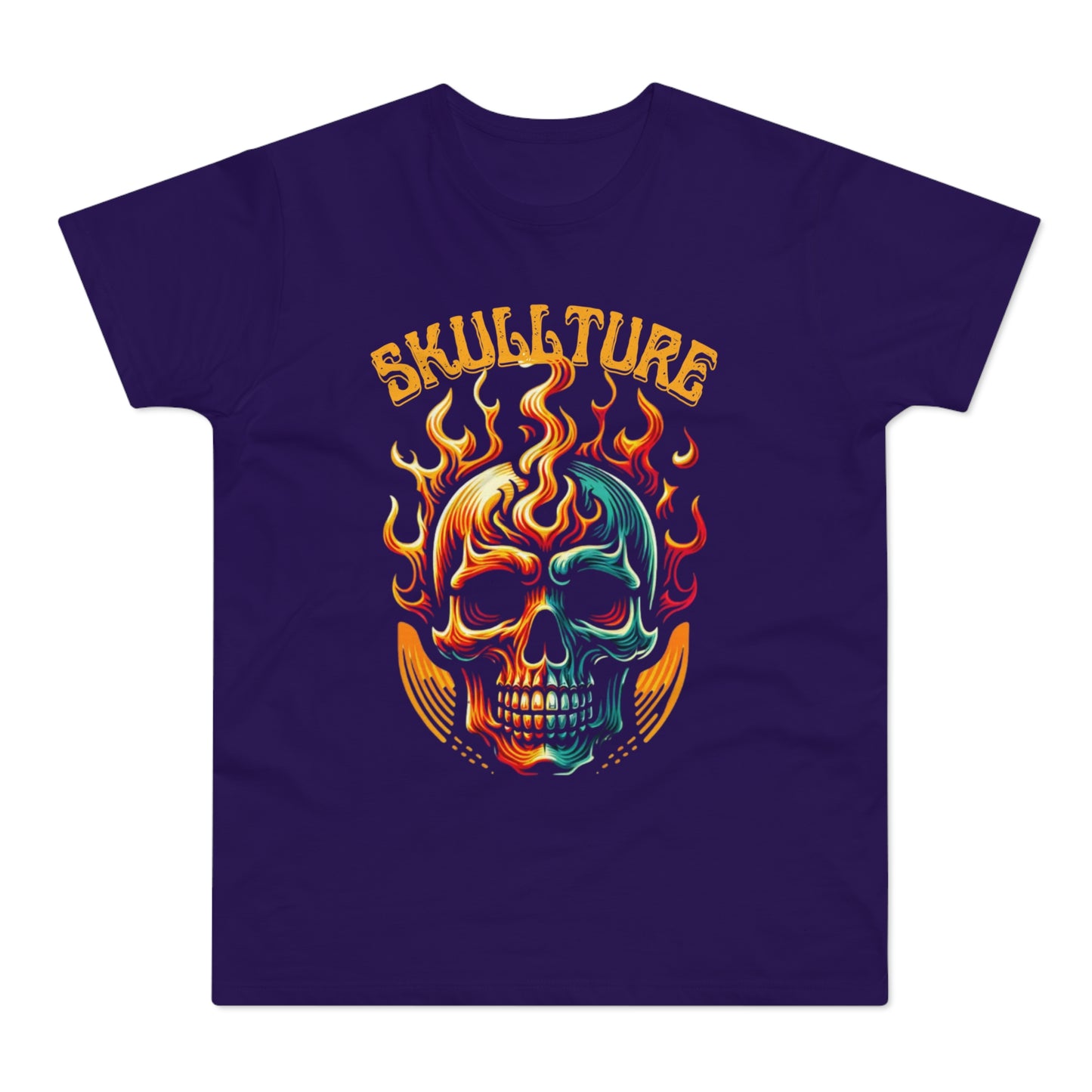 Flaming Skull 'Skullture' Graphic T-Shirt