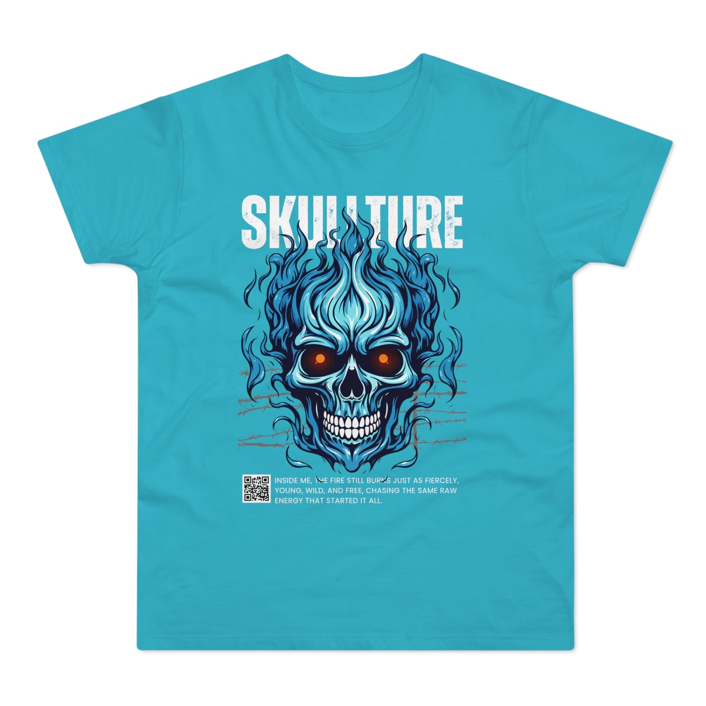 Skullture Blue Flame Skull T-Shirt