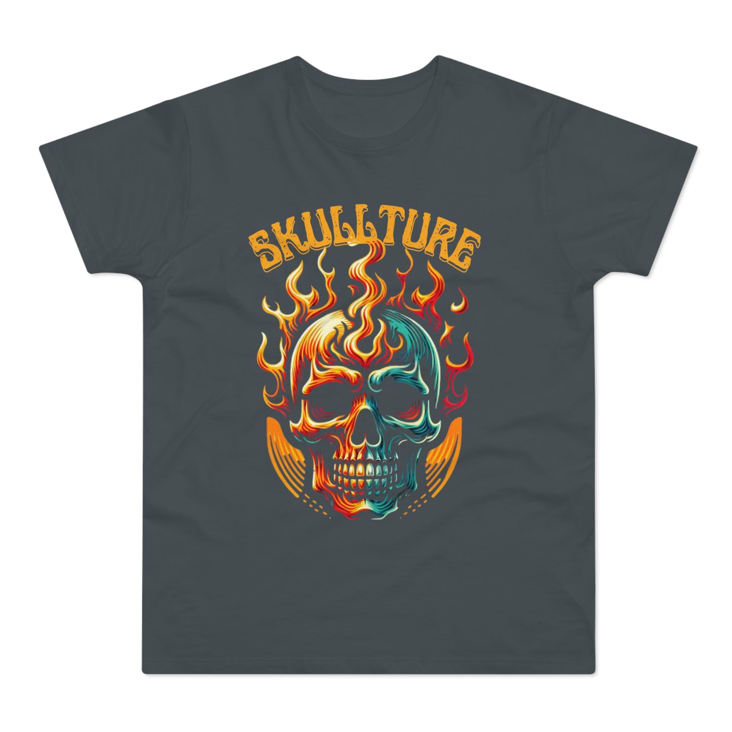 Flaming Skull 'Skullture' Graphic T-Shirt