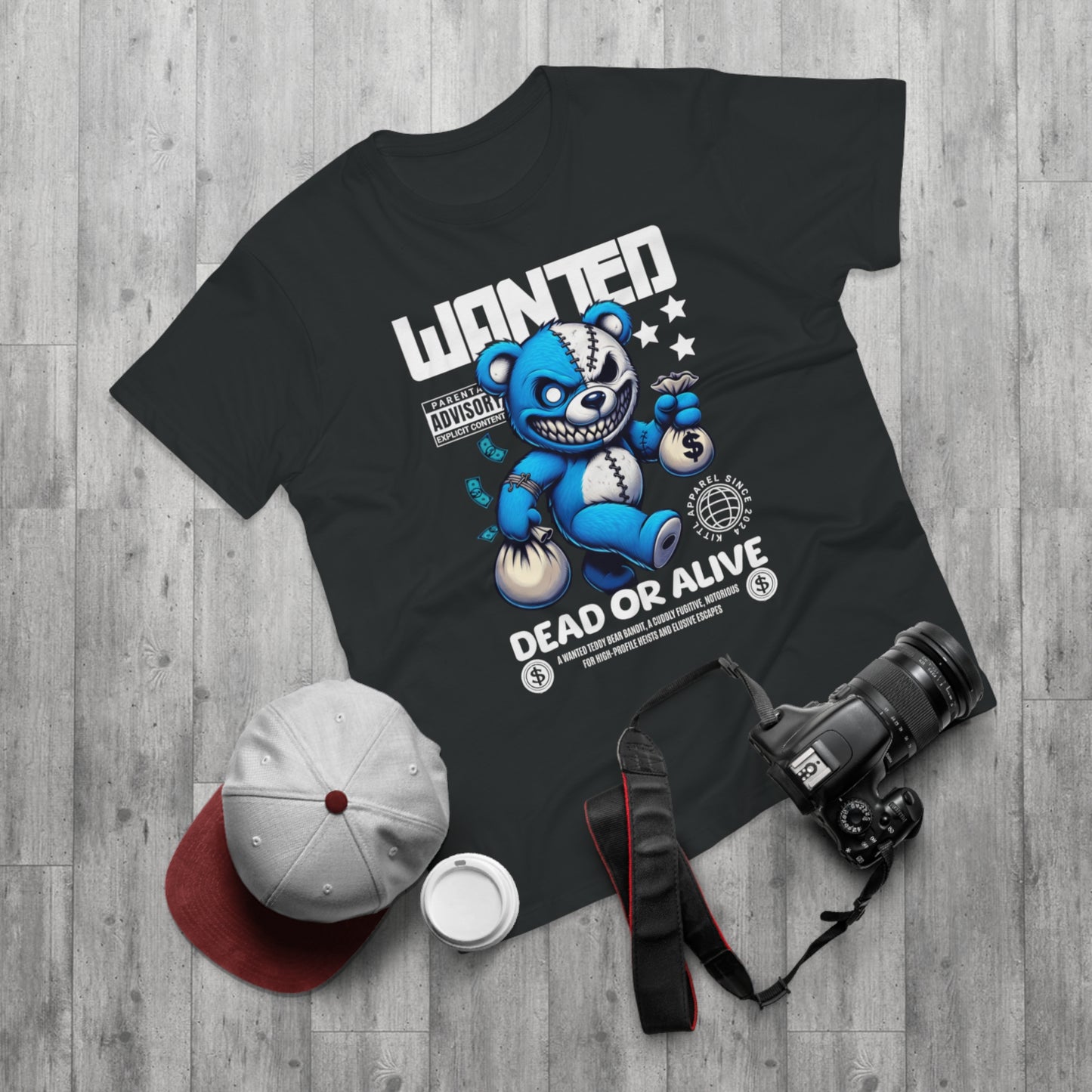 Wanted “Dead or Alive” Bear Graphic T-Shirt