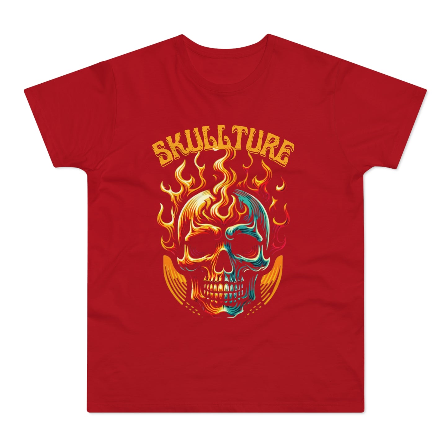 Flaming Skull 'Skullture' Graphic T-Shirt