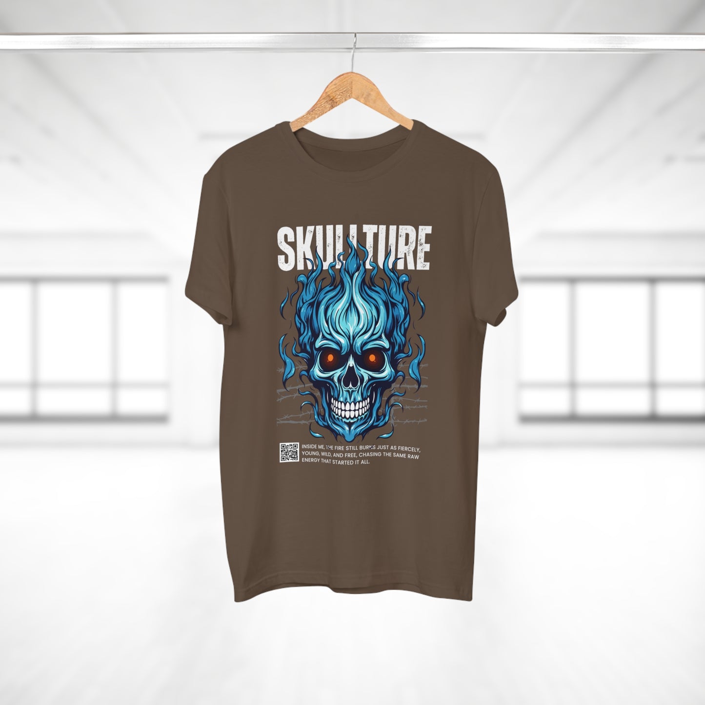 Skullture Blue Flame Skull T-Shirt
