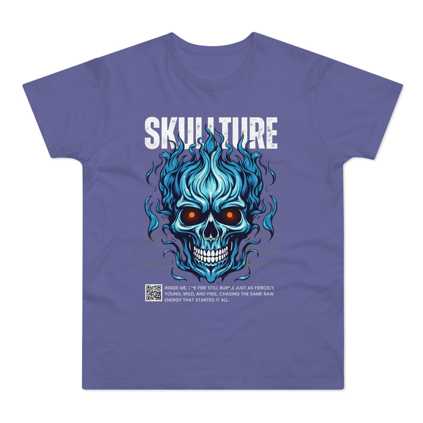 Skullture Blue Flame Skull T-Shirt