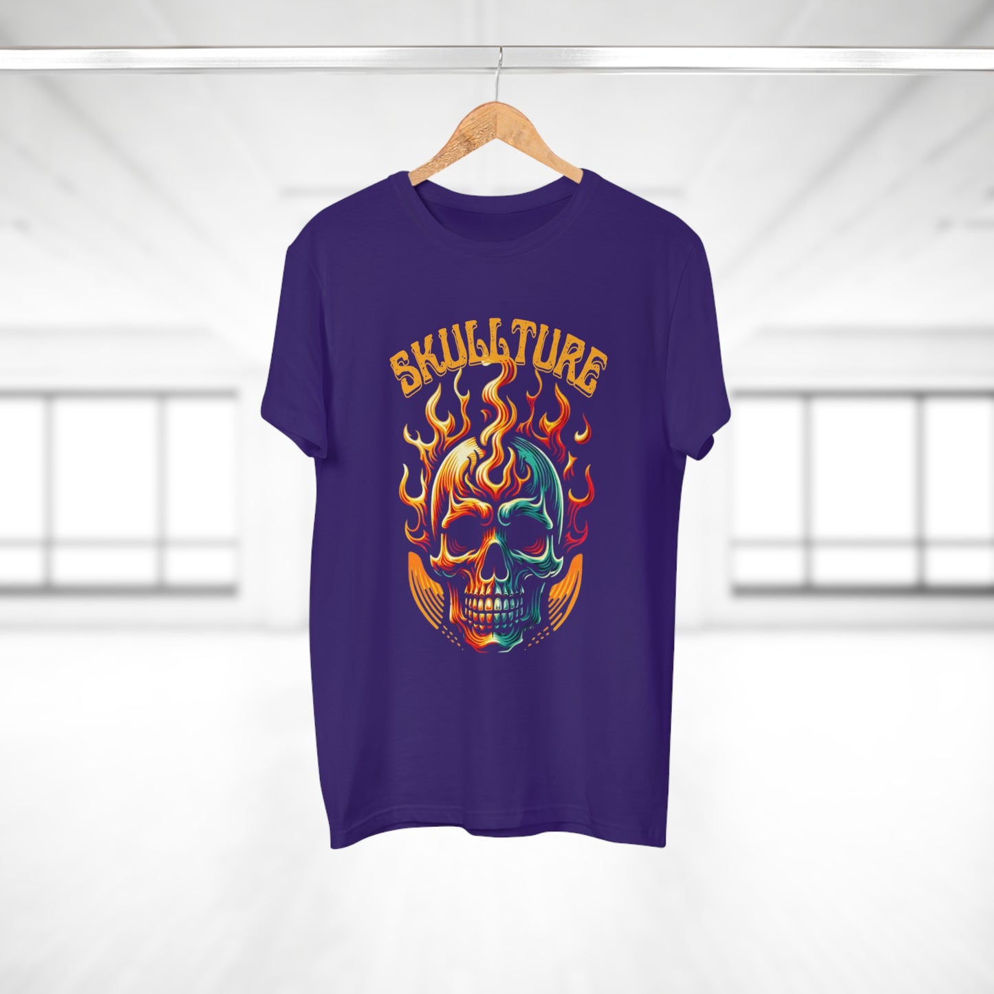 Flaming Skull 'Skullture' Graphic T-Shirt