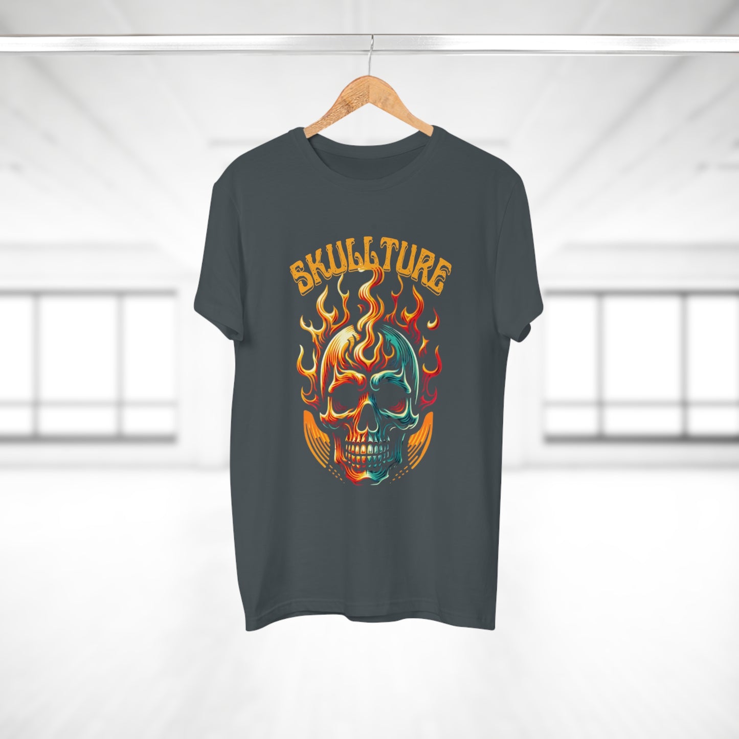 Flaming Skull 'Skullture' Graphic T-Shirt
