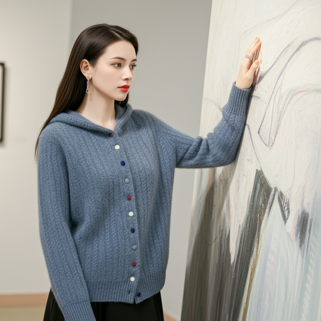 Auriell Wool Hooded Cardigan