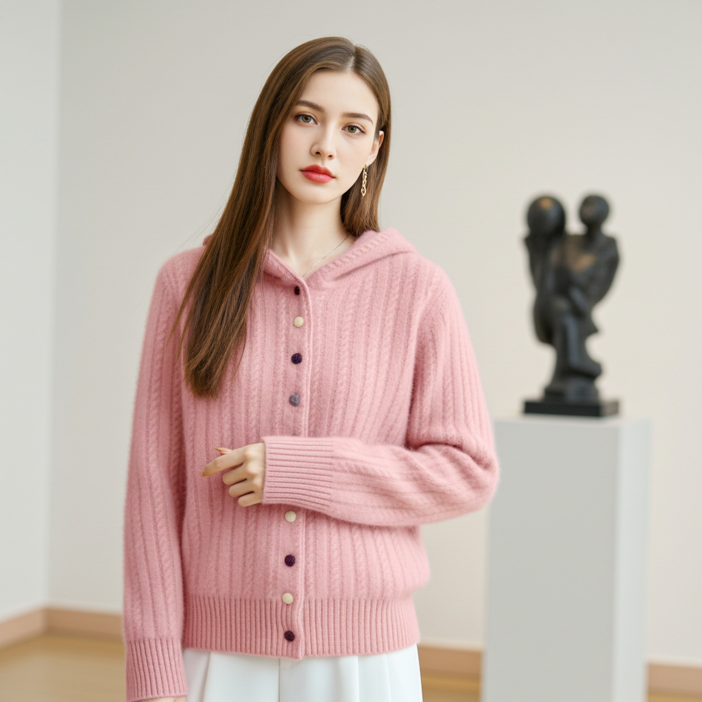 Auriell Wool Hooded Cardigan