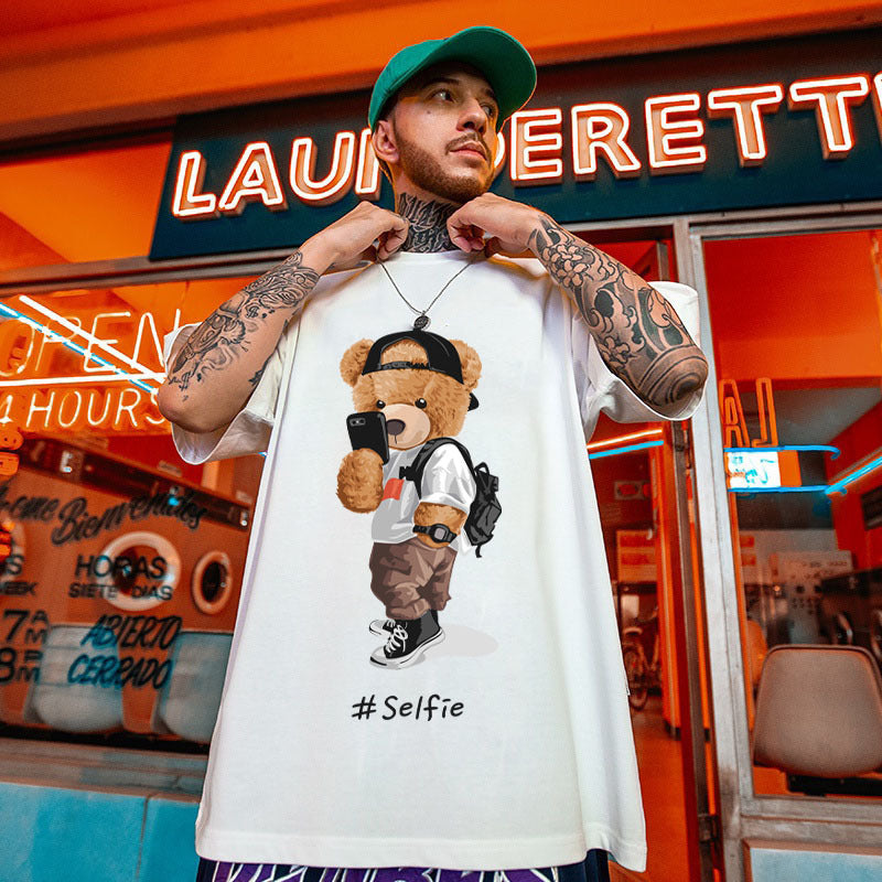 Bear Short Sleeve T-shirt For Men