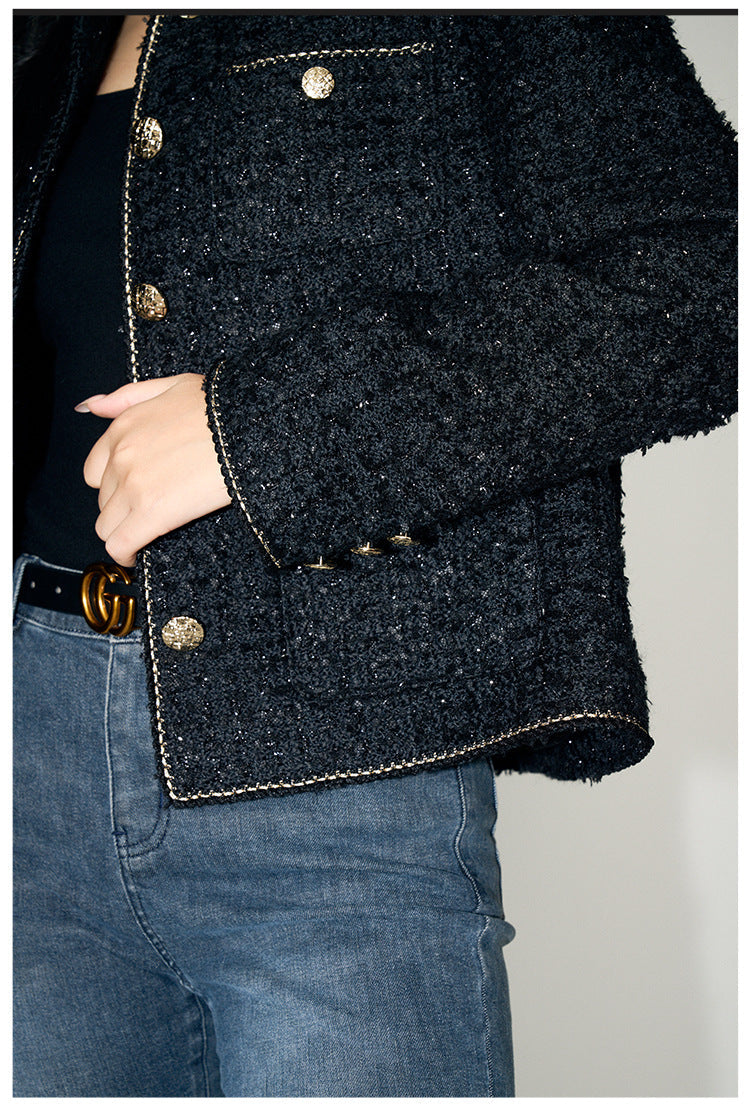 Short Tweed Wool Jacket