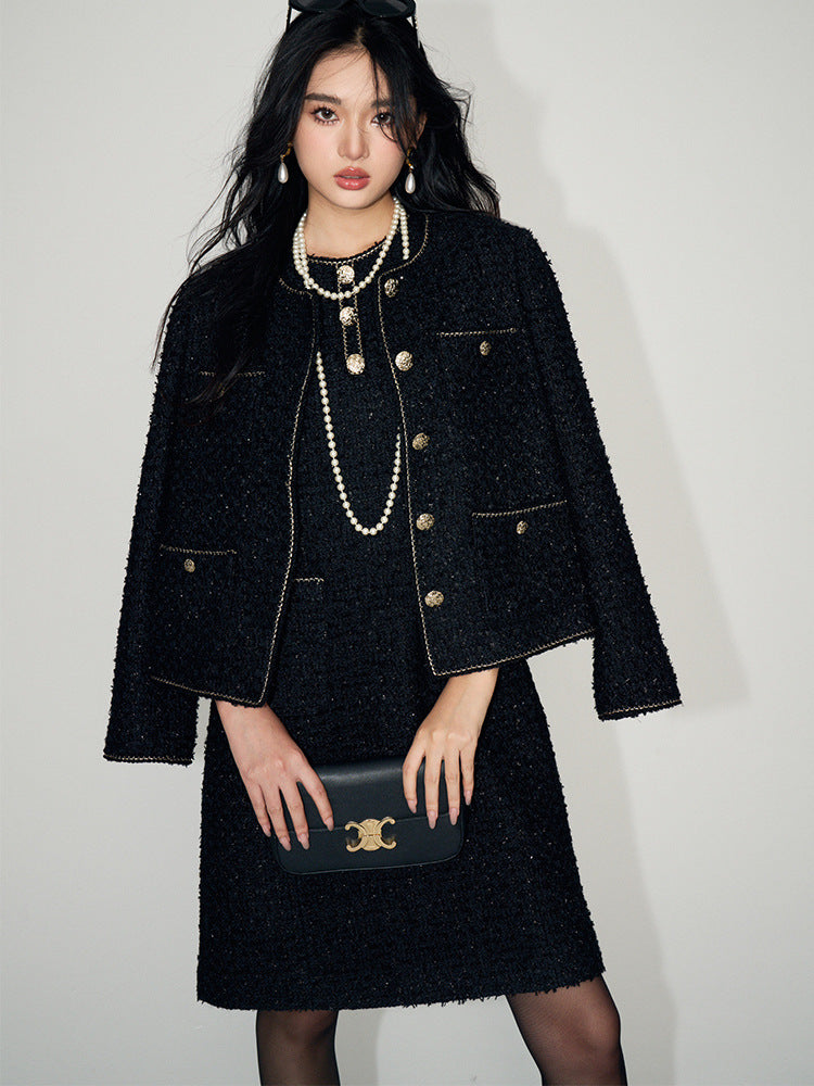 Short Tweed Wool Jacket