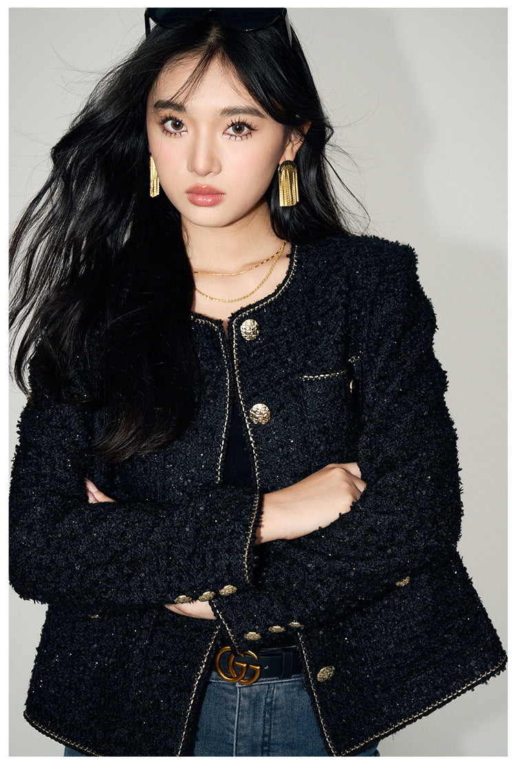 Short Tweed Wool Jacket