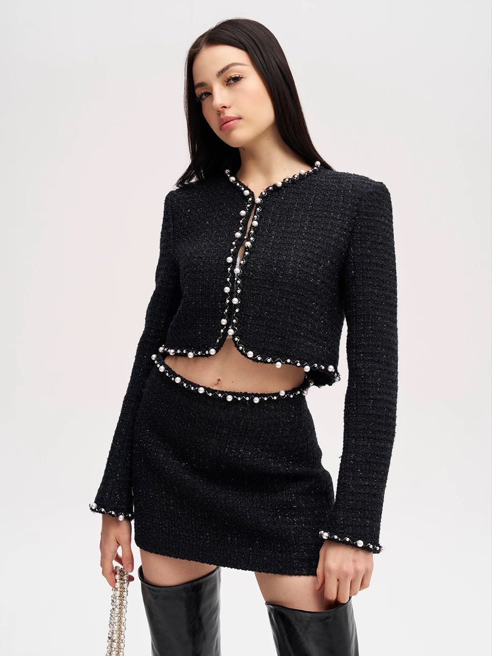 Valeria Tweed Set Jacket, Bra, Skirt