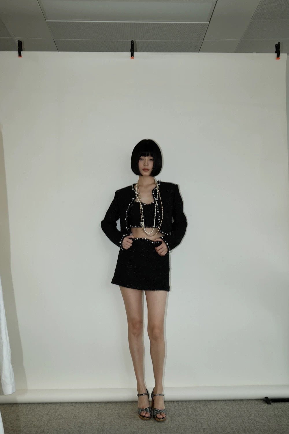 Valeria Tweed Set Jacket, Bra, Skirt